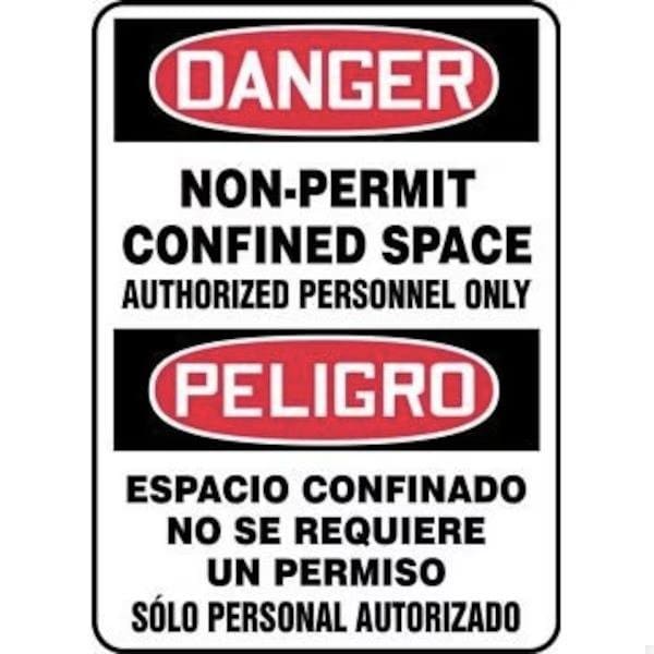 Accuform BILINGUAL OSHA DANGER SAFETY SIGN SBMCSP002XV SBMCSP002XV - main